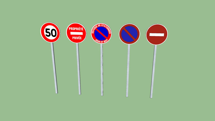 Road signs | 3D Warehouse