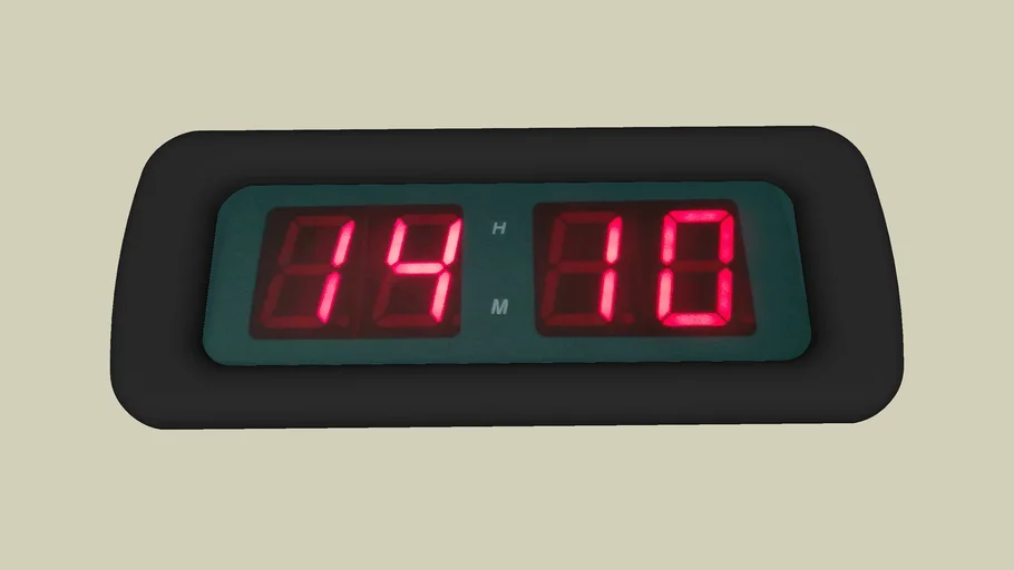 Digital clock 3D Warehouse