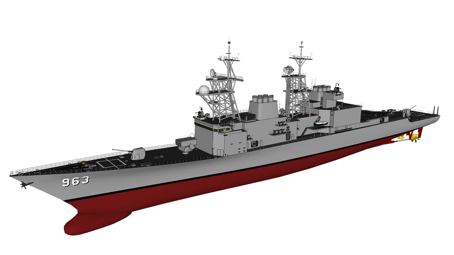 USS DD-963 Spruance Early version | 3D Warehouse