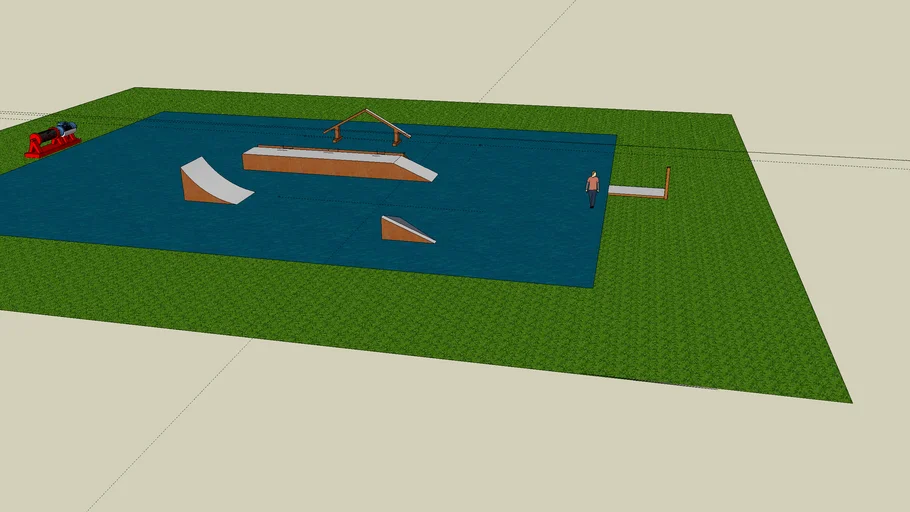 wakeboard winch park 3D Warehouse