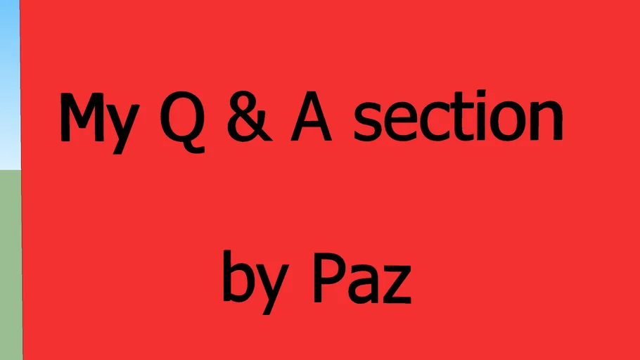 Q & A page I HAVE NOT LEFT, my computer is broken