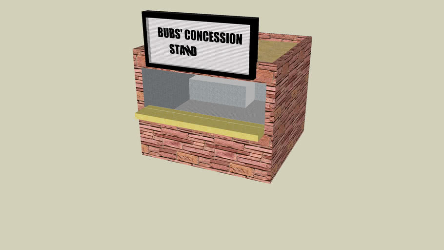 Bubs' Concession Stand 3D Warehouse