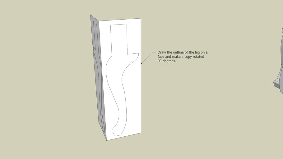 queen anne leg 3D Warehouse