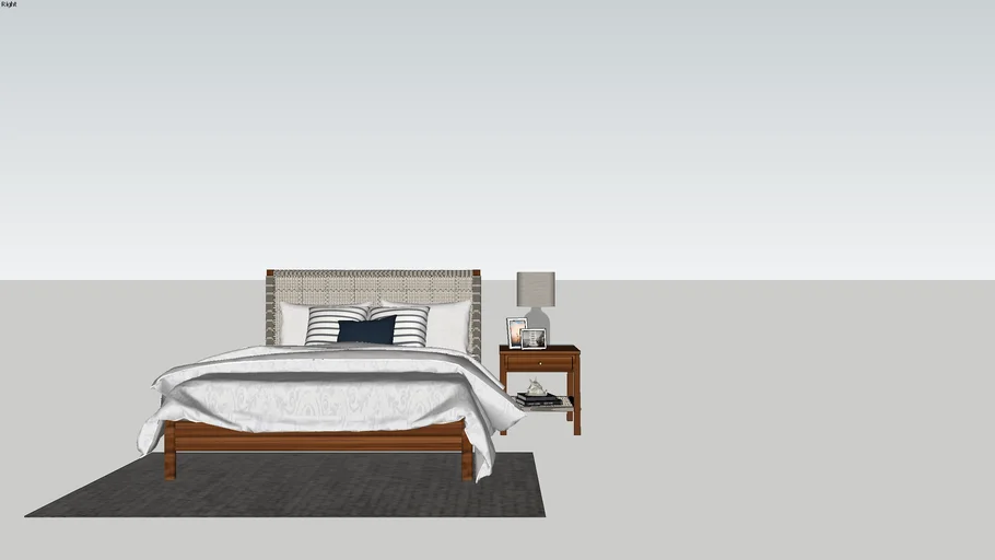 BEDROOM SET CHADWICK WEST ELM 3D Warehouse