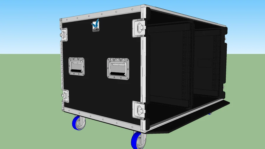 Amptown Cases 12U Double Rack 3D Warehouse