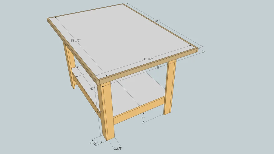 Table saw outfeed table 3D Warehouse