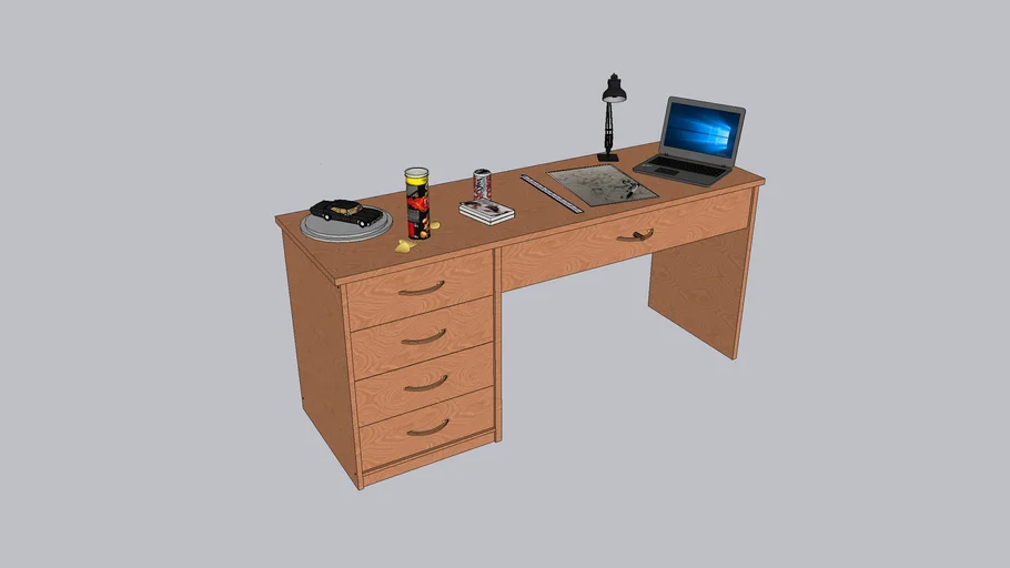 desk-office-table-objects-3d-warehouse