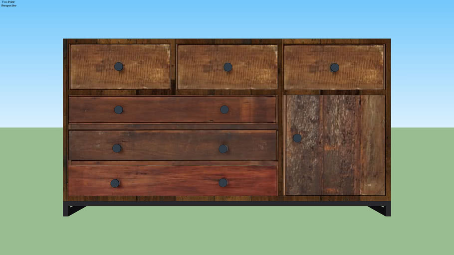 Crate & Barrel Atwood 6Drawer Dresser 3D Warehouse