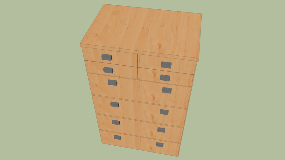 Chest of drawers small 3D Warehouse