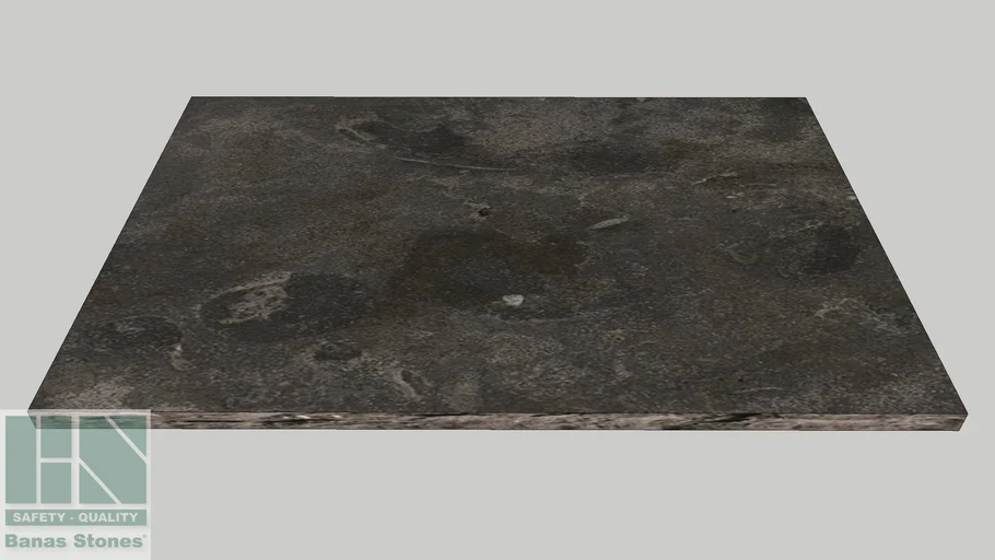 Banas® Stones Natural Jumbo Slabs - 48" x 72" - Antique Black