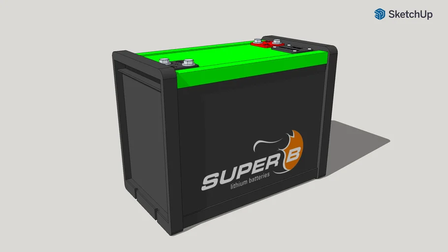 Super B Nomia 12V210Ah Lithium Iron Phosphate Battery | 3D Warehouse