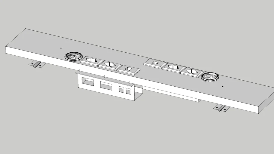 3826-conexao-passa-fio-tomada-m900-3d-warehouse