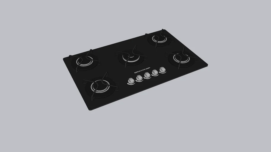COOKTOP BRASTEMP 5 BOCAS 3D Warehouse