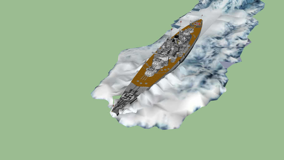 WW2 1945 GERMAN BATTLESHIP H44 HINDENBURG CLASS | 3D Warehouse