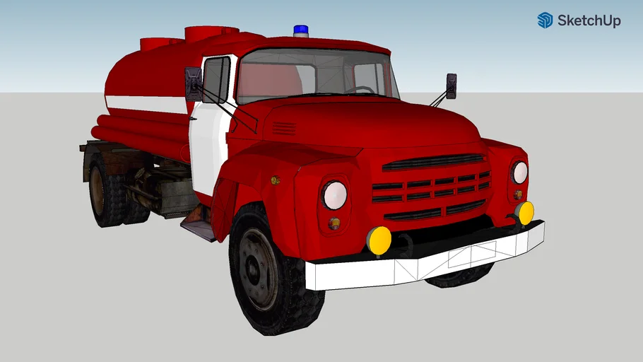 ZIL 130 / ЗИЛ 130 (пожарная цистерна) | 3D Warehouse