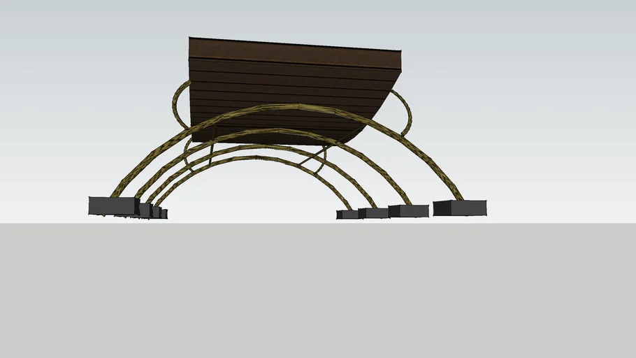 bamboo + wood canopy | 3D Warehouse