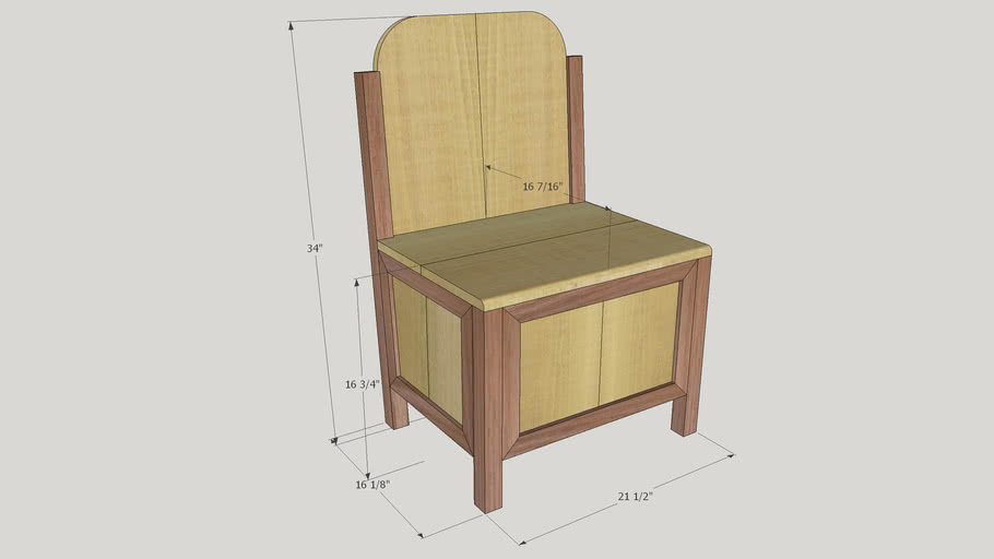 Breakdown Camp Viking Box Chair 3D Warehouse