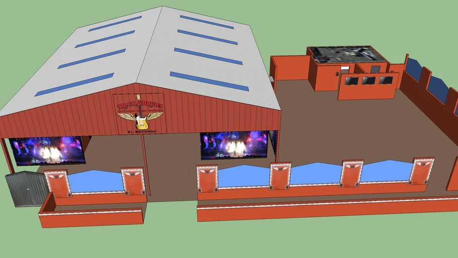 Rock & Brews El Segundo Patio 3D Warehouse