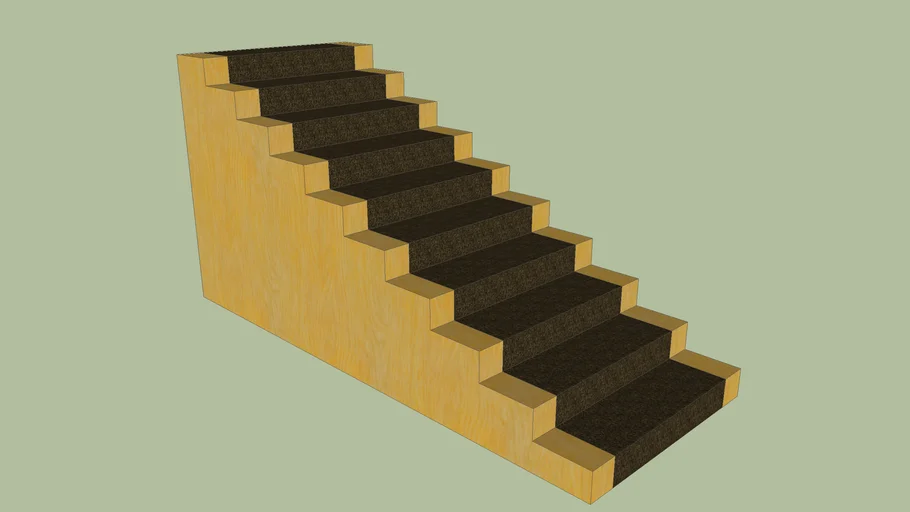 Wood Stairs 3D Warehouse