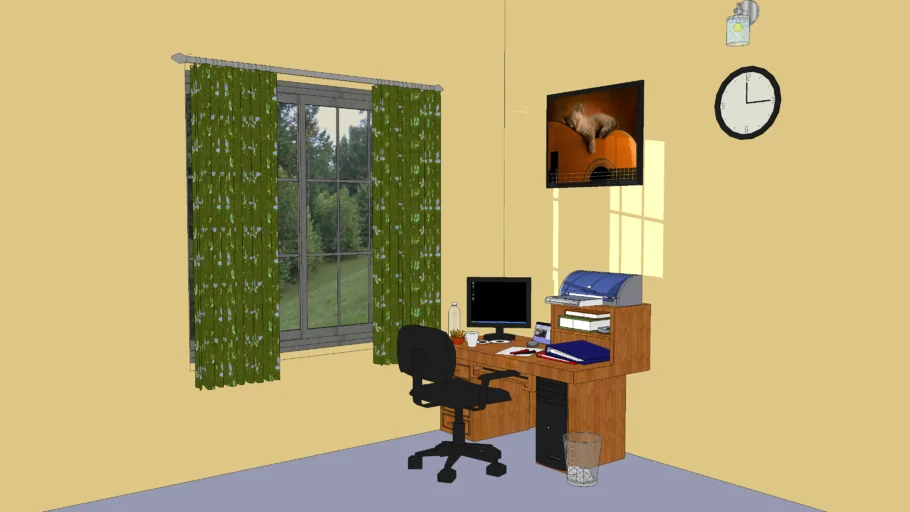 computer table | 3D Warehouse