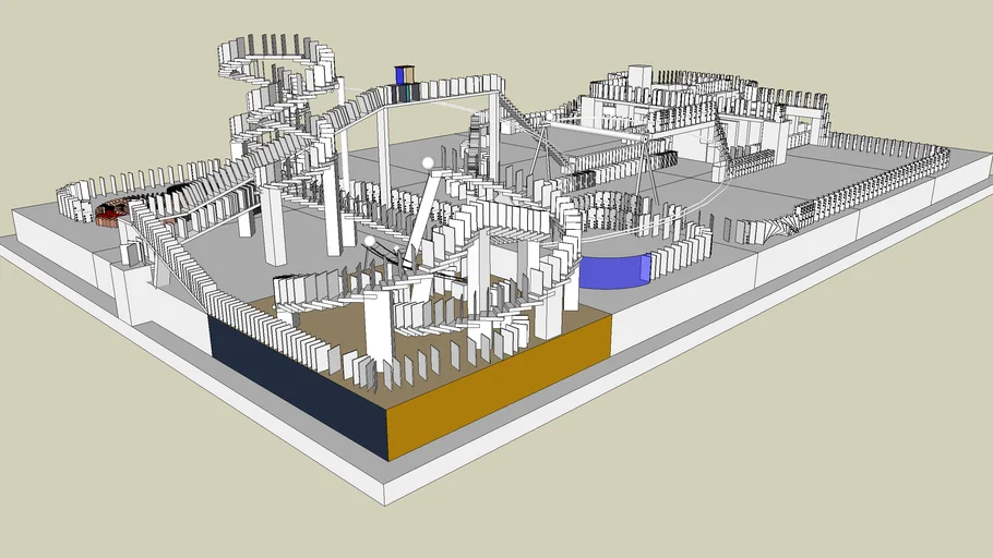 Rube Goldberg Machine (requires SketchyPhysics 3.0) | 3D Warehouse