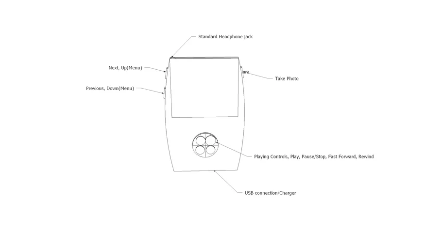 MP3 Player Rounded 3D Warehouse