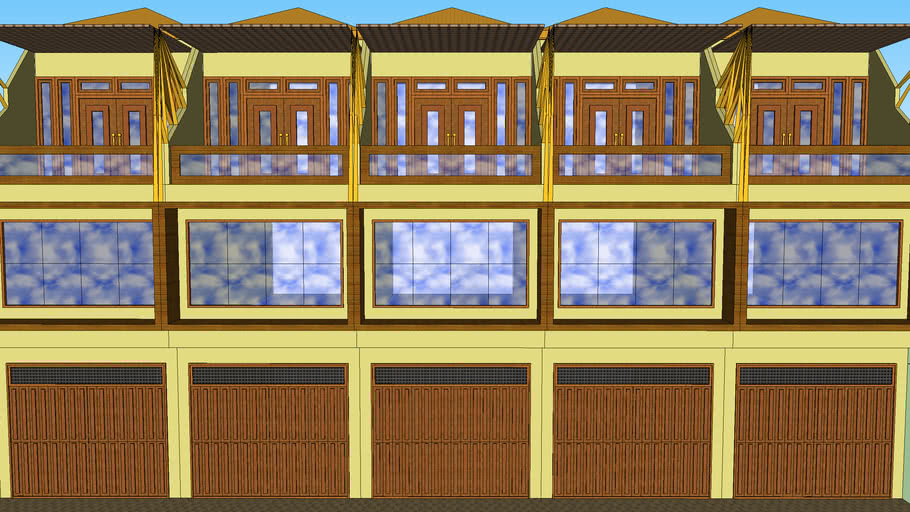 Ruko 3 lantai | 3D Warehouse
