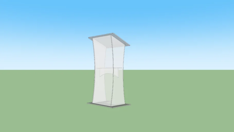 Perspex lectern | 3D Warehouse