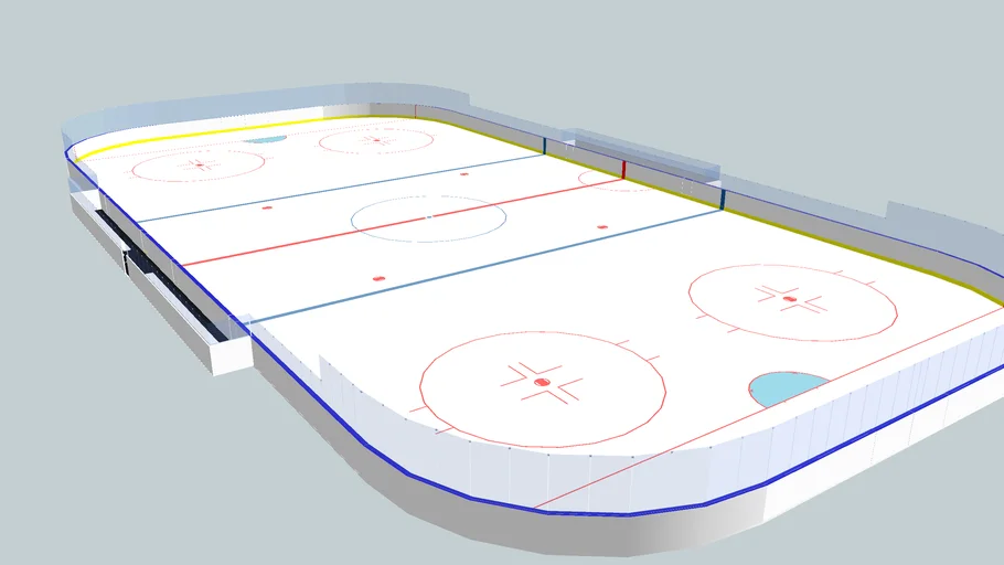 Ice hockey rink (International) | 3D Warehouse