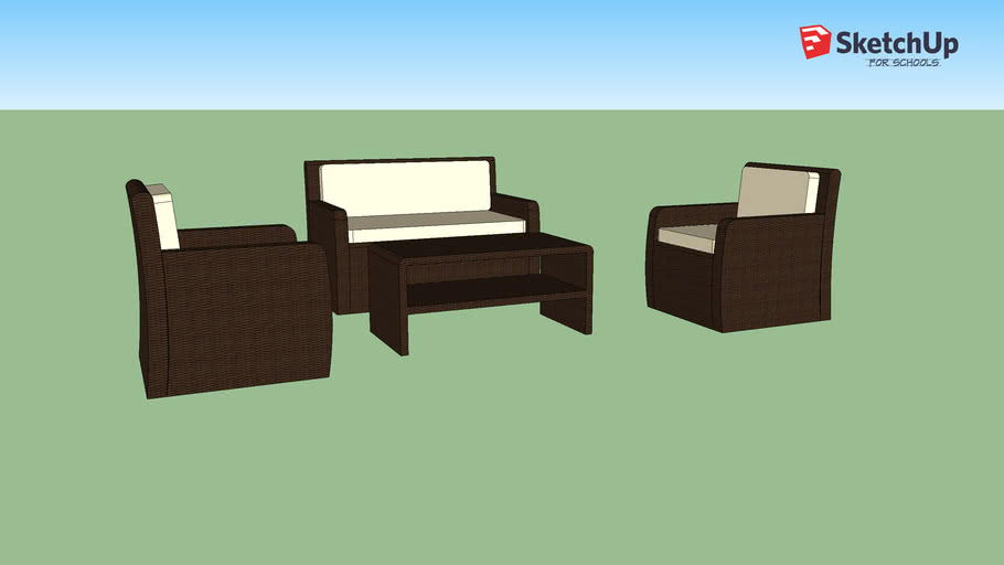 PWSH Outdoor Patio Set | 3D Warehouse