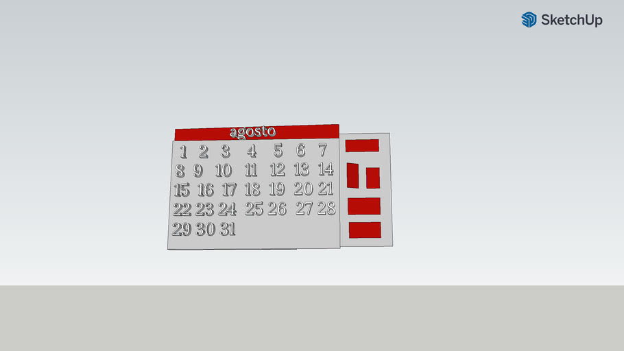 Calendar 3D Warehouse