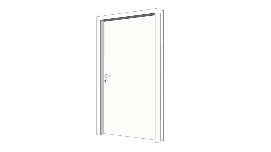 Porta Dalcomad - 110x210 - Melaminico Uni White