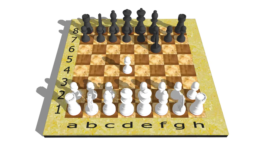 Chess Semi closed game opening 3D Warehouse