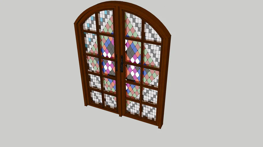 stained glass door 3D Warehouse