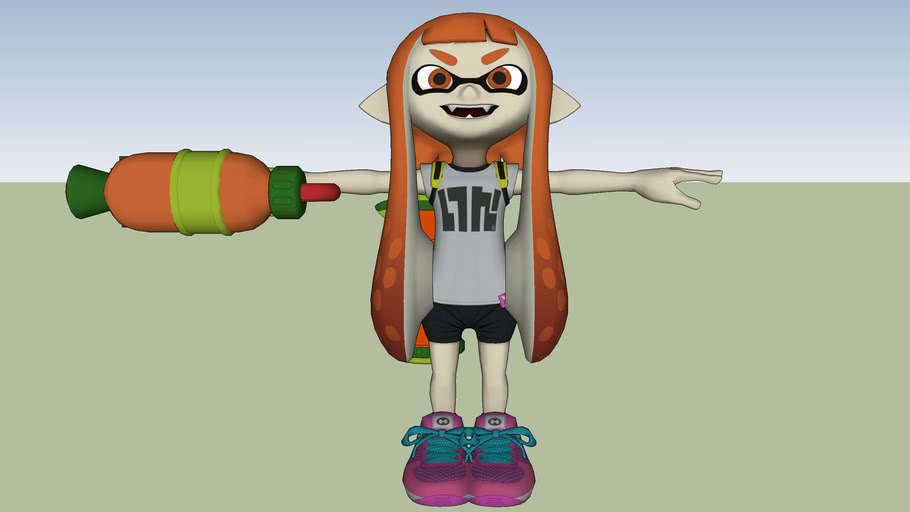 Splatoon Inkling Girl 3d Warehouse 5813