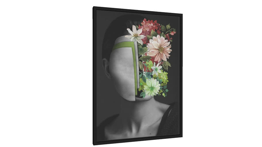 Quadro Beauty Woman Flowers 1 - Galeria9, por Rafael Spif