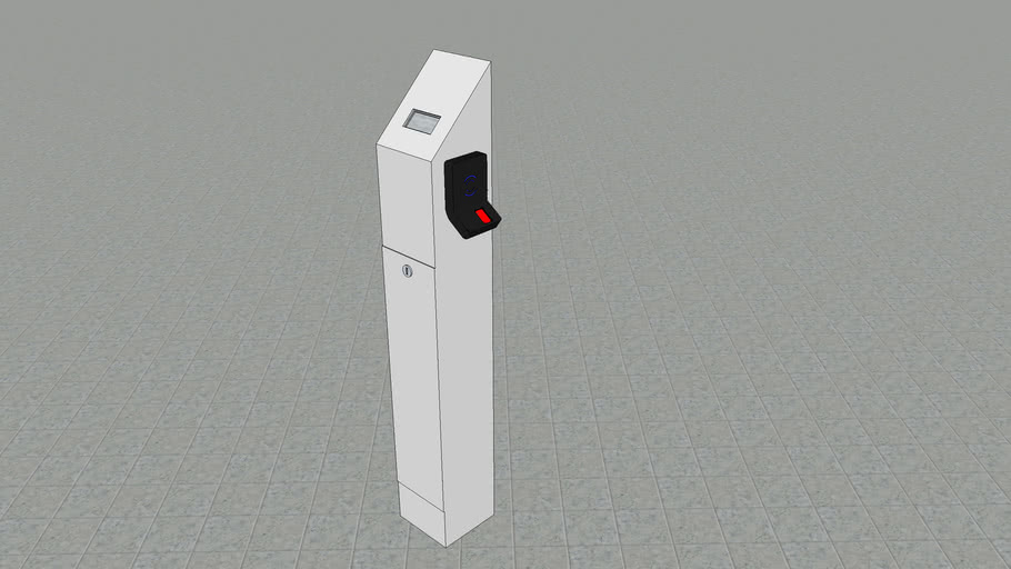 Access Control Drop Box with Card Reader | 3D Warehouse