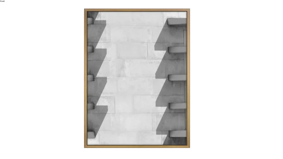 Quadro Abstrato Cinza | 3D Warehouse