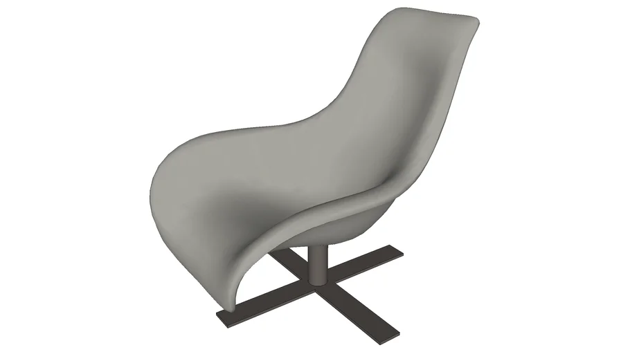 B&B Italia MART Swivel Lounge Chair Large 3D Warehouse
