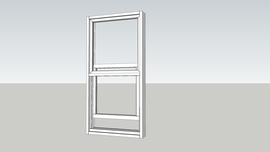 Pull Up Window 600 x 1200 3D Warehouse