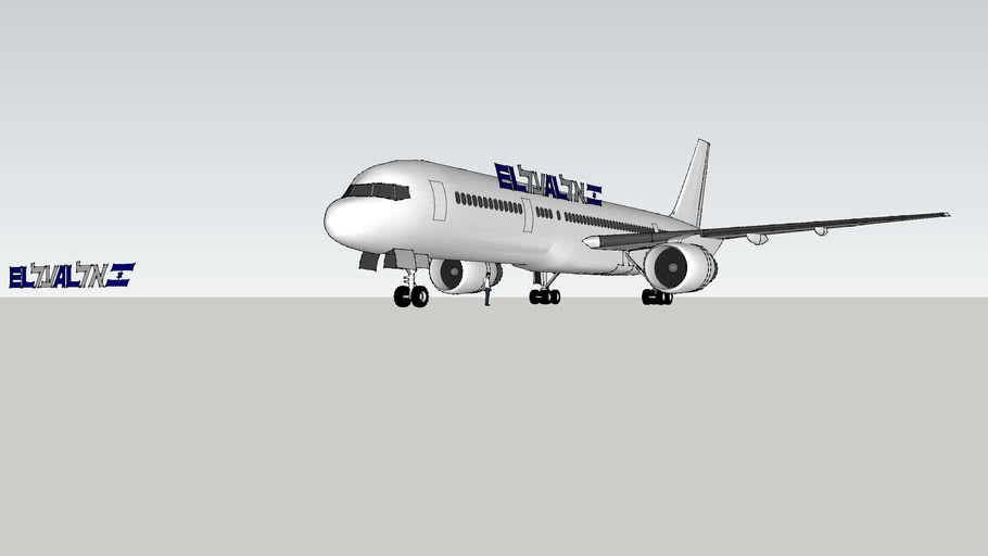 Attempt to put EL-AL logo on 757 ( anyone want to try ? )