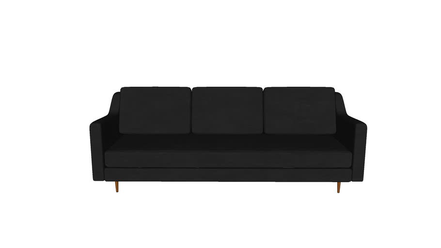 Plato Sofa (Black) | 3D Warehouse