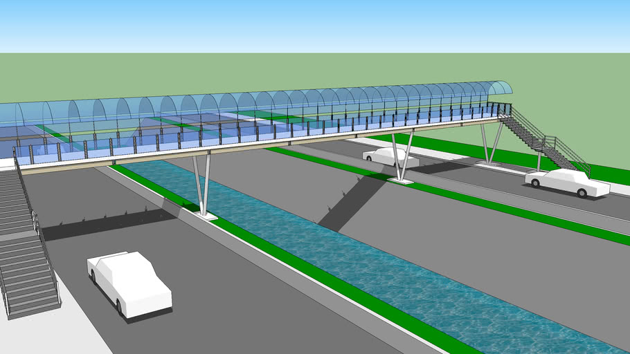 Diseño de una Pasarela Peatonal | 3D Warehouse