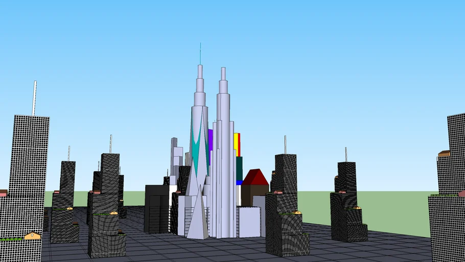 City Lay Out Model 2 that's super cool!!!!! | 3D Warehouse