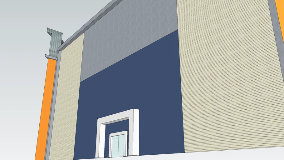 acp louvers glazing facade | 3D Warehouse