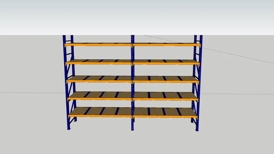 Warehouse shelving unit 3D Warehouse