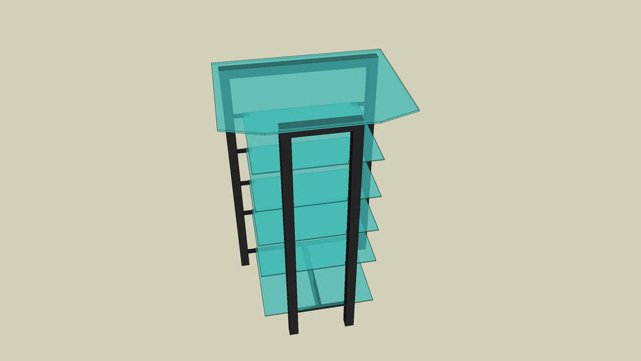 Glass AV Rack | 3D Warehouse