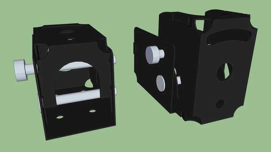 8 Inch Folding Bracket, 3D CAD Model Library