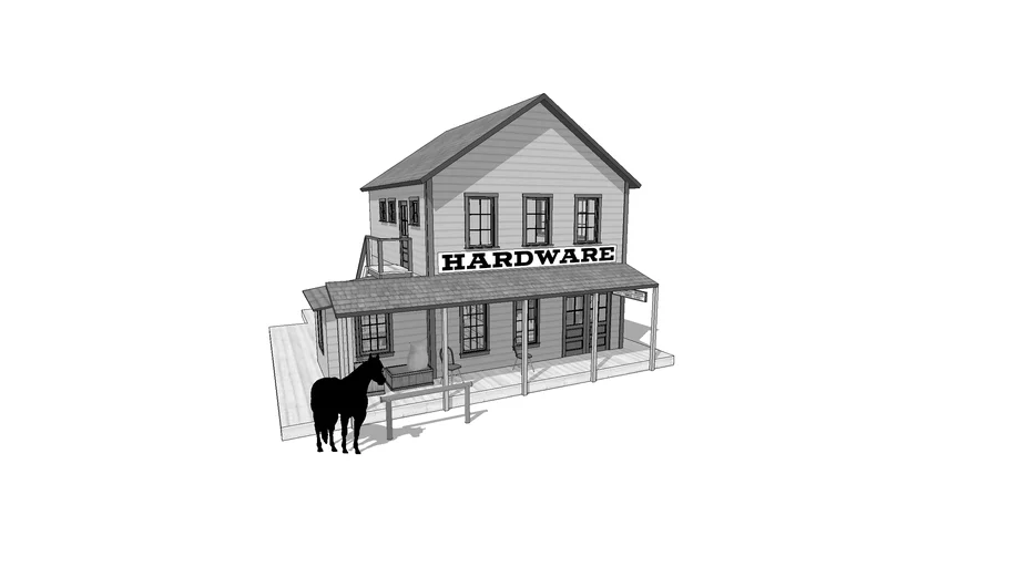 WESTERN BUILDINGS HARDWARE STORE 3D Warehouse