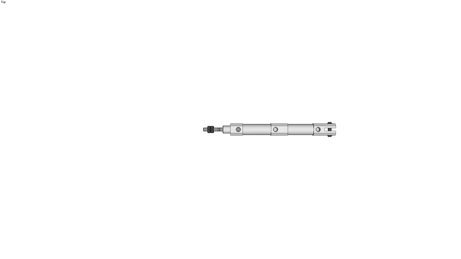 Air CylinderDual Stroke Cylinder/Single Rod Type 3D Warehouse